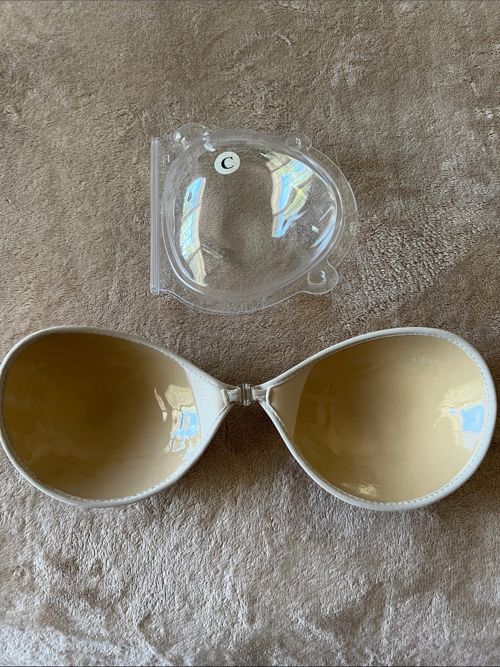Strapless Adhesive Silicone Bra - Nude/Clear